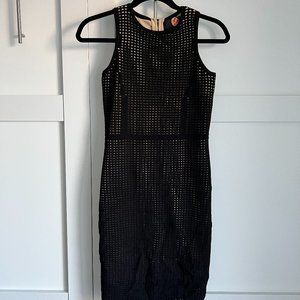 XS Line International Knitwear Black mesh dress